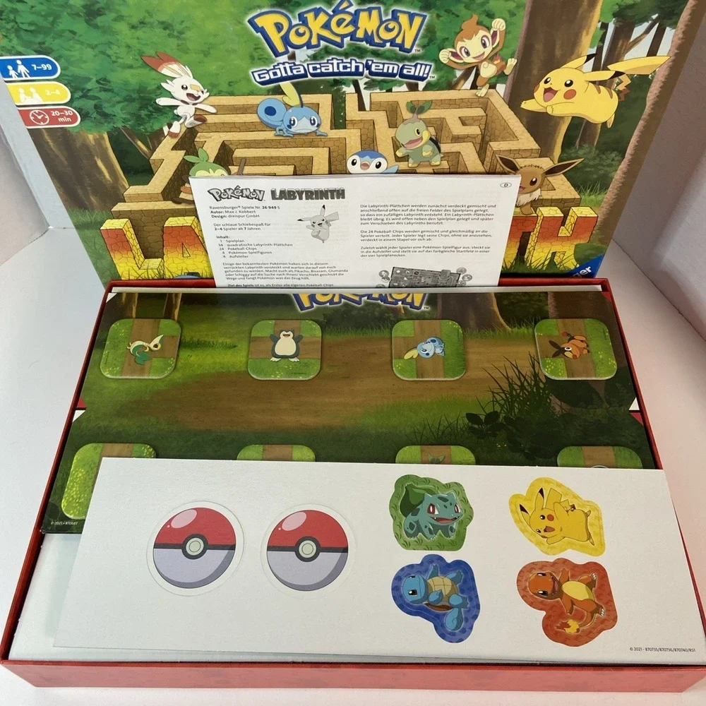 Pokemon LABYRINTH Ravensburger Board Game 2-4 Players for kids & adults New Open